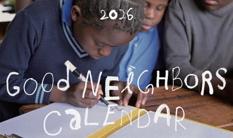 2026 좋은 이웃이 쓰는 손글씨 달력 이미지