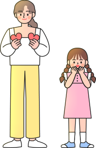 엄마와 아이 일러스트