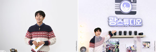 리뉴얼된 광스튜디오에서 진행하고 있는 MC 광희 