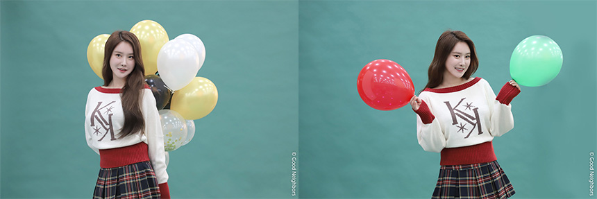 풍선을 든 민영