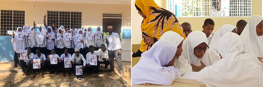 교육 프로그램 진행 중인 모습