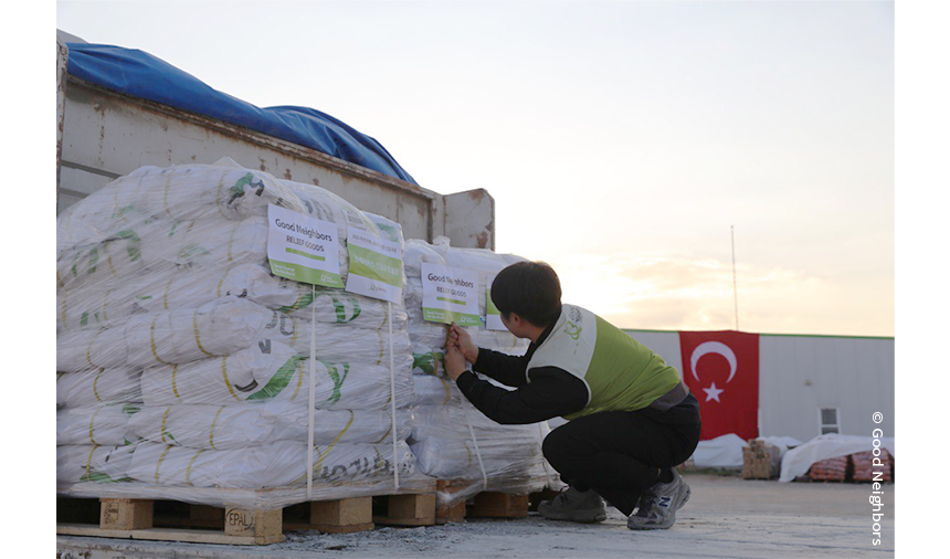 튀르키예·시리아 긴급구호 후원물품 운송 이야기