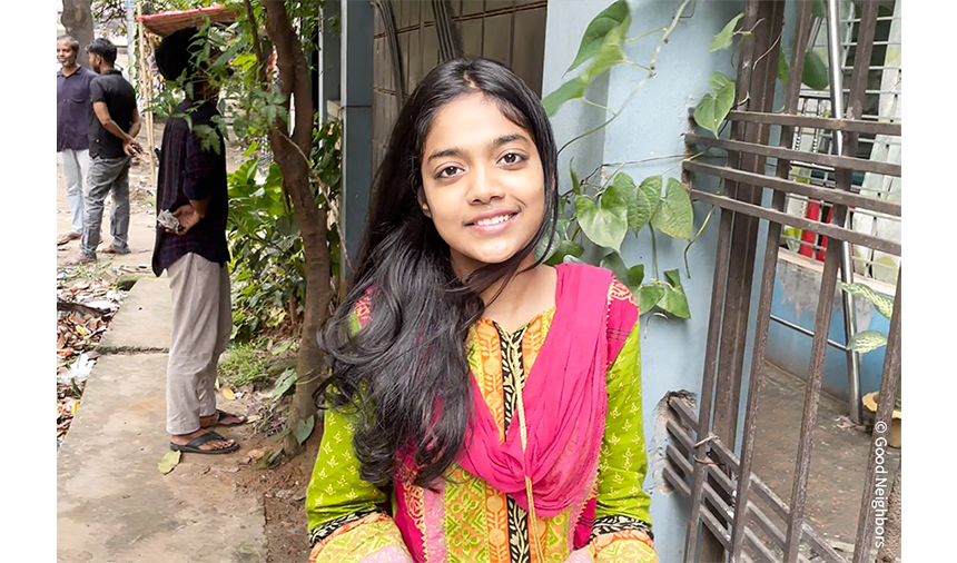 굿네이버스 방글라데시 현지 청소년 봉사단원 제린
