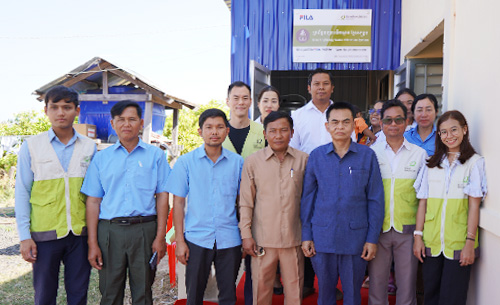 우리 단체, 휠라와 캄보디아 라타나키리 지역 모자 보건소 정수시설 이양식 진행