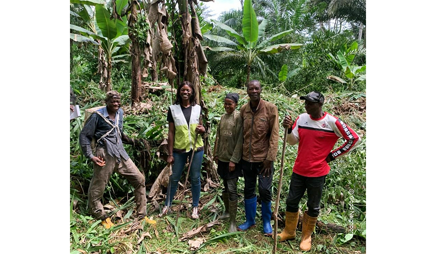 서 아퀘만 바나나 협종조합원들의 모습