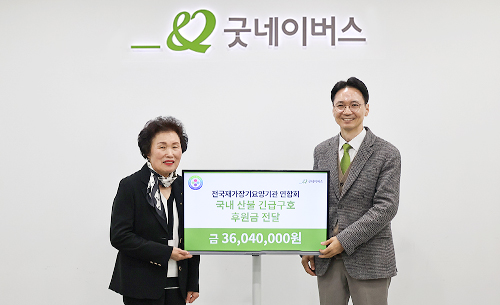 우리 단체, 전국재가장기요양기관 연합회와 산불 피해 주민 위한 후원금 전달식 진행
