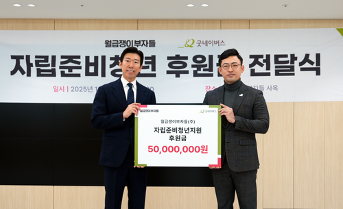 우리 단체, 월급쟁이부자들과 자립준비청년을 위한 후원금 전달식 진행