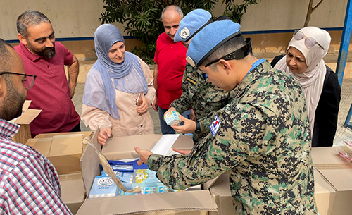우리 단체, 동명부대 31진과 함께 레바논 취약계층 위한 물품 배분사업 마무리