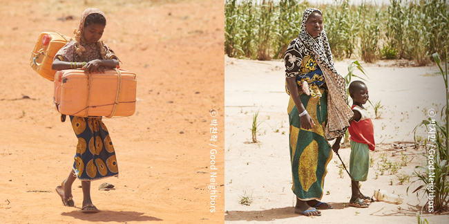 국토 80%이상이 사하라 사막인 니제르의 주민들 이미지