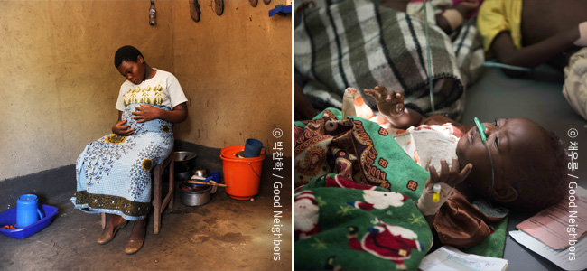 의료시설이 전무한 말라위 카춤와 마을 이미지