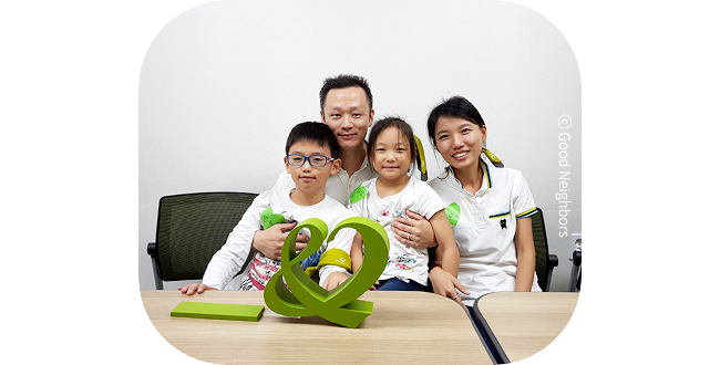 충남중부지부 나눔 가족 봉사활동에 참여한 강미경 회원 가족 이미지