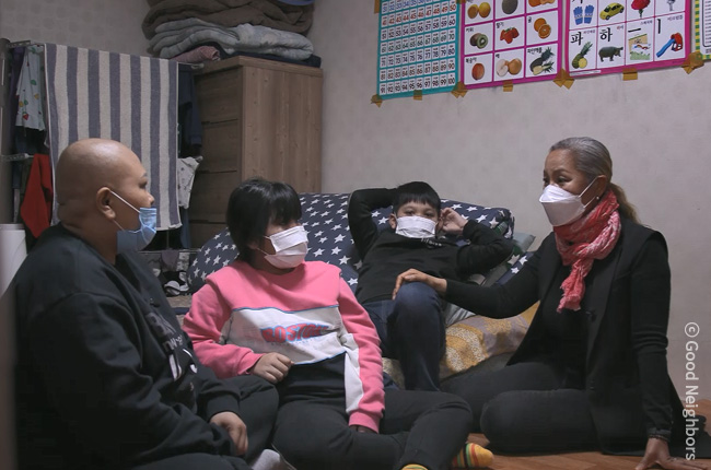 예빈이 가족에게 응원의 메시지를 전하는 가수 인순이