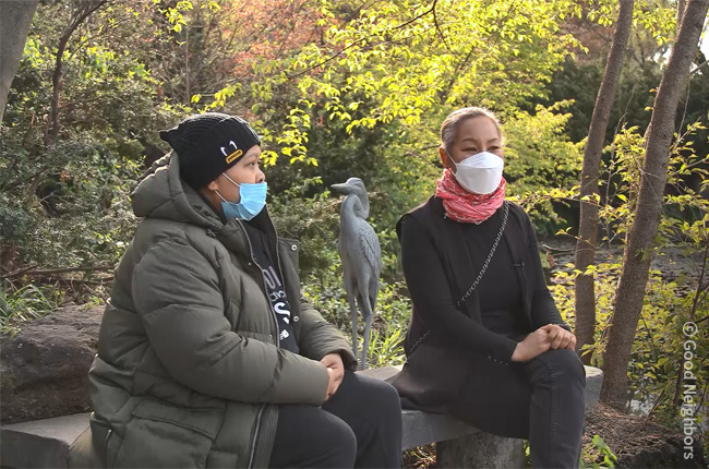 예빈이 엄마와 대화하고 있는 가수 인순이