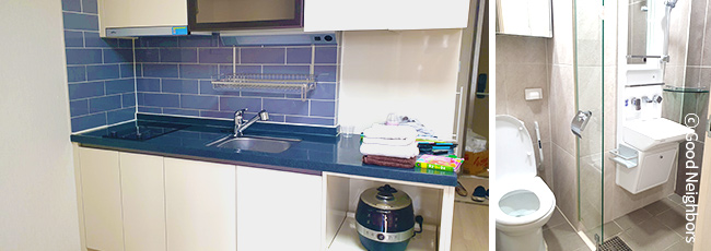 지안이 새 집의 주방