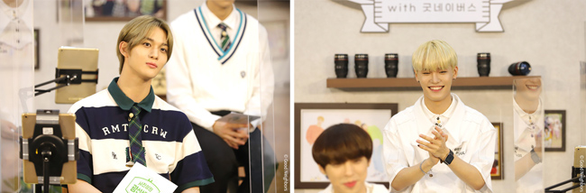 CIX 멤버 배진영과 승훈의 모습