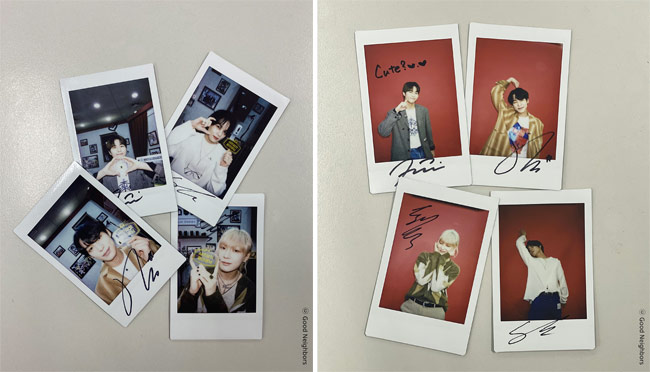 리워드로 전달될 빅톤의 미공개 폴라로이드 사진