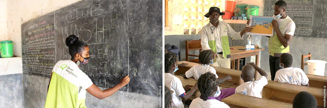 비스카바이 초등학교 인식개선 교육 및 교내 동아리 활동 모습