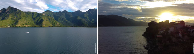 시원하게 탁 트인 아티틀란 호수의 모습