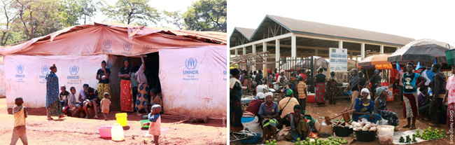 방글라데시 난민캠프에 있는 난민들의 모습