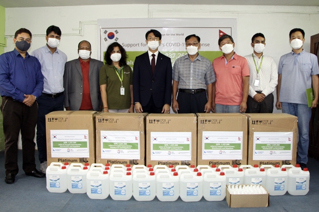 한국중부발전, 네팔 코로나19 극복 위해 산소발생기 전달식 진행