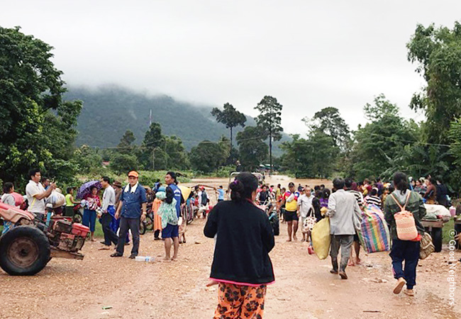 라오스 홍수피해지역 현장 이미지