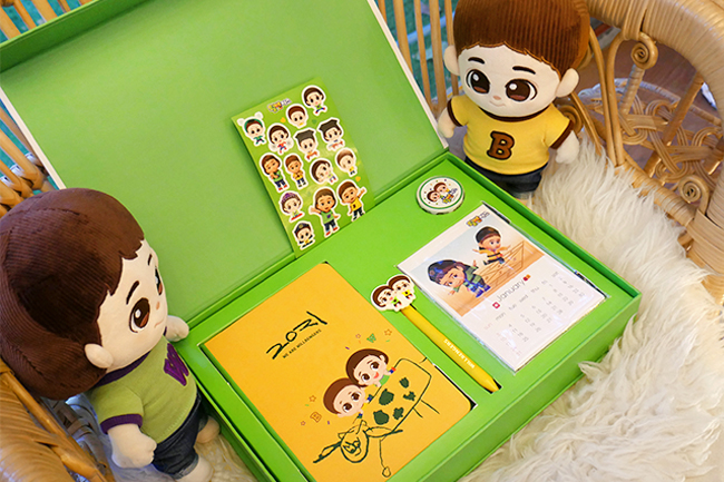 윌벤져스 다이어리 키트 모습 