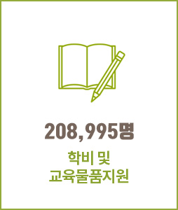 208,995명 학교 및 교육시설지원